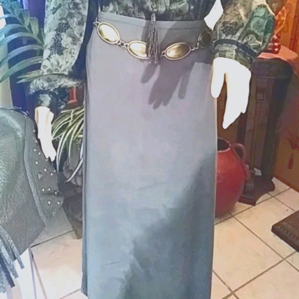 Skirt OLIVE GREEN - Picture 2 of 2
